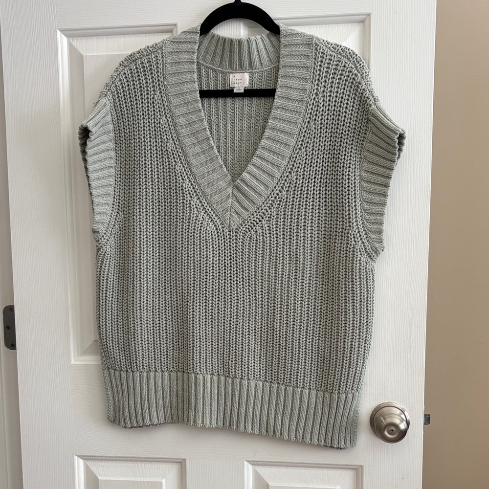 a new day green V-Neck Sweater Vest